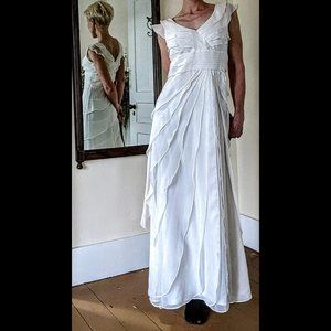 Adrianna Papell Full length white formal summer dress